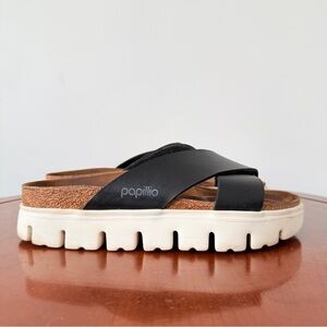 Birkenstock Papillio Women's Daytona Chunky Black Platform Sandal | EU 39